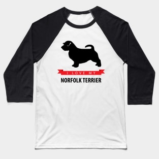 I Love My Norfolk Terrier Baseball T-Shirt